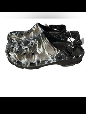 Crocs Men's Classic All-Terrain Clog Black/white marble